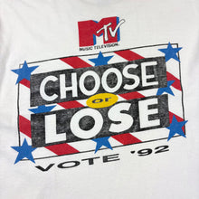 Load image into Gallery viewer, 1992 MTV Choose or Lose T-Shirt - XL