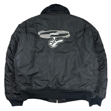 Load image into Gallery viewer, 90’s Hand Spun Records MA2 Bomber Jacket - XL