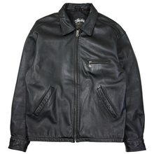 Load image into Gallery viewer, 1992 Stussy Burly Gear Leather Bing Jacket - L
