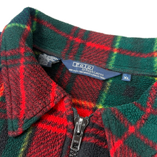 Load image into Gallery viewer, 90’s Polo Ralph Lauren Plaid Fleece Jacket - XL