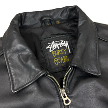 Load image into Gallery viewer, 1992 Stussy Burly Gear Leather Bing Jacket - L